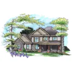 Ranch House Plan Front of Home - Abbot Mill Craftsman Home 051D-0912 - Search House Plans and More