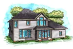 Craftsman House Plan Rear Photo 01 - Abbot Mill Craftsman Home 051D-0912 - Search House Plans and More