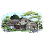 Ranch House Plan Front of Home - Dunlap Creek Craftsman Home 051D-0913 - Search House Plans and More