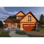 Rustic House Plan Front of House 051D-0915