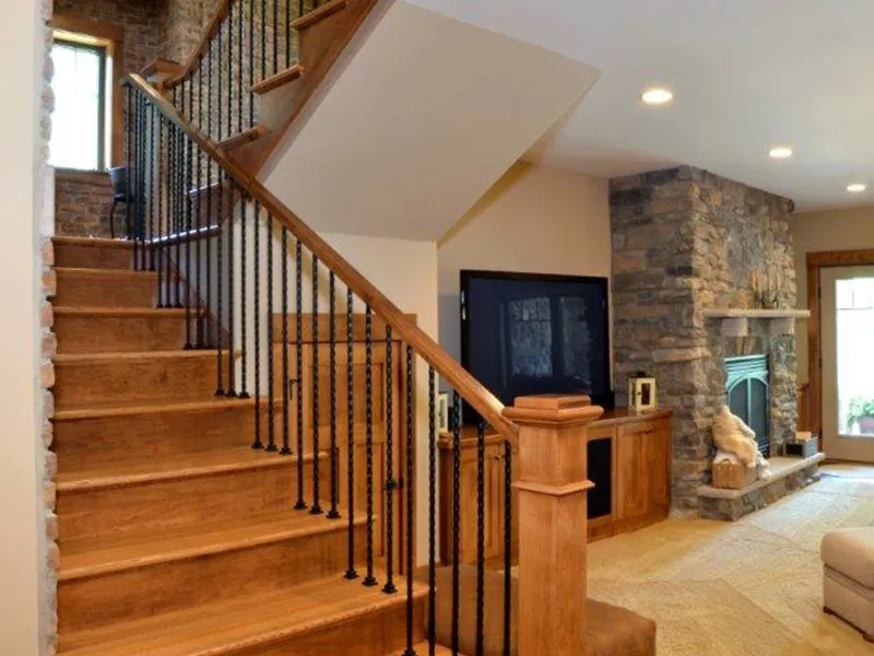 Rustic House Plan Stairs Photo 01 - Owen Point Craftsman Home 051D-0915 - Shop House Plans and More