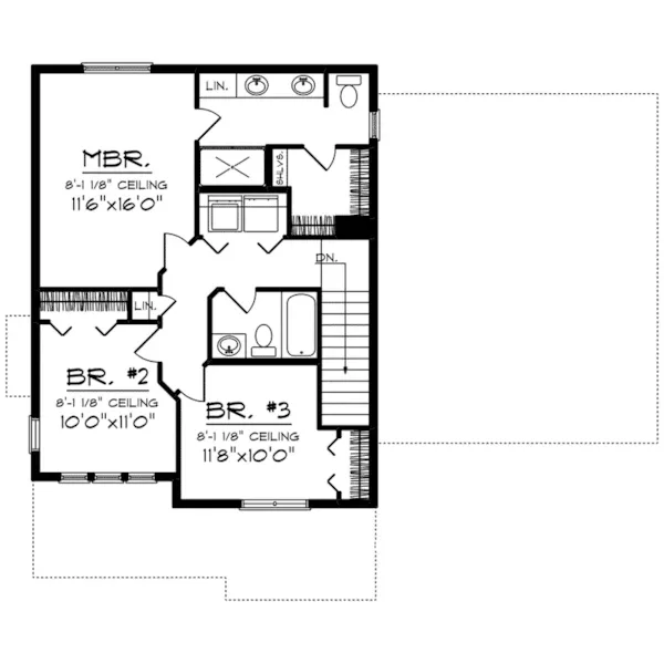 Second Floor - Sandro Prairie Style Home 051D-0920 - Shop House Plans and More