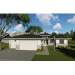 Front of Home - Carsyn Contemporary Ranch Home 051D-0924 - Shop House Plans and More