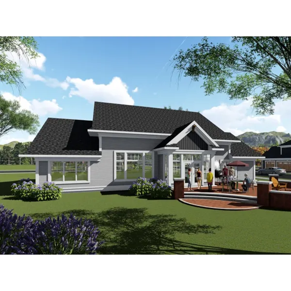 Rear Photo 01 - Abbey Hollow Craftsman Home 051D-0932 - Shop House Plans and More