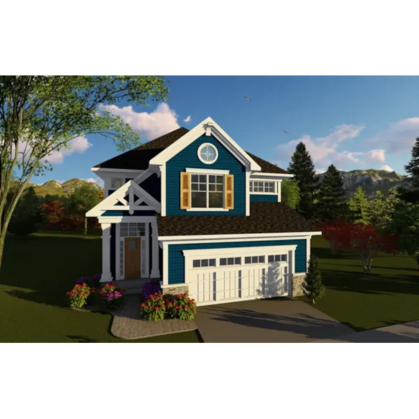 Front of Home - Wethersfeld Bay Craftsman Home 051D-0933 - Shop House Plans and More