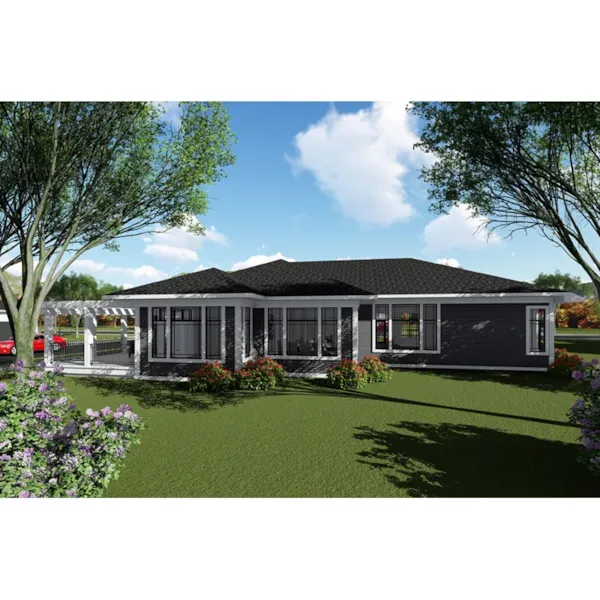 Rear Photo 01 - Westover Bay Ranch Home 051D-0934 - Shop House Plans and More