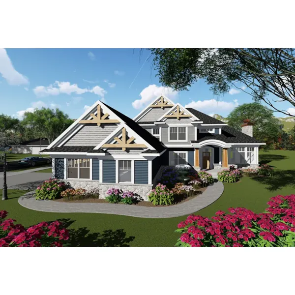 Front of Home - Caralynn Craftsman Home 051D-0935 - Shop House Plans and More