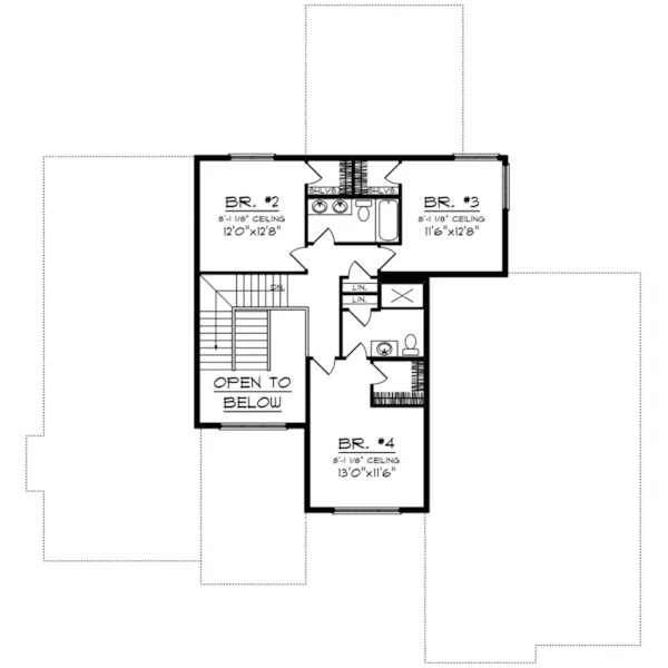 Second Floor - Kelson Luxury Prairie Home 051D-0937 - Shop House Plans and More