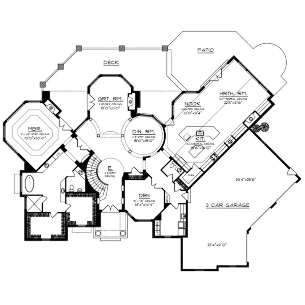 First Floor - Gatwick Luxury Home 051D-0940 - Shop House Plans and More