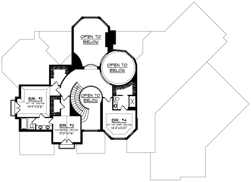 Second Floor - 051D-0940 - Shop House Plans and More
