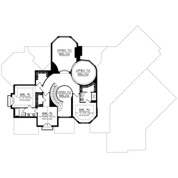 Second Floor - Gatwick Luxury Home 051D-0940 - Shop House Plans and More