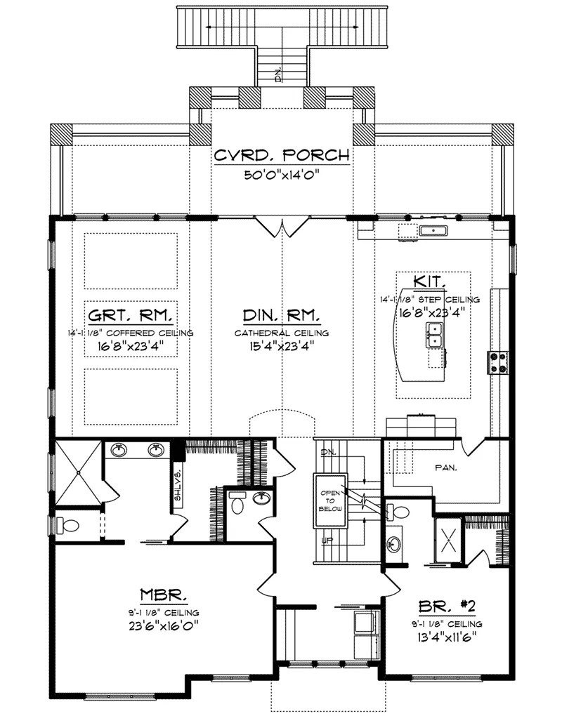 First Floor - 051D-0941 - Shop House Plans and More