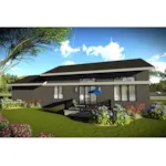 Ranch House Plan Rear Photo 01 - Goya Modern Home 051D-0945 - Search House Plans and More