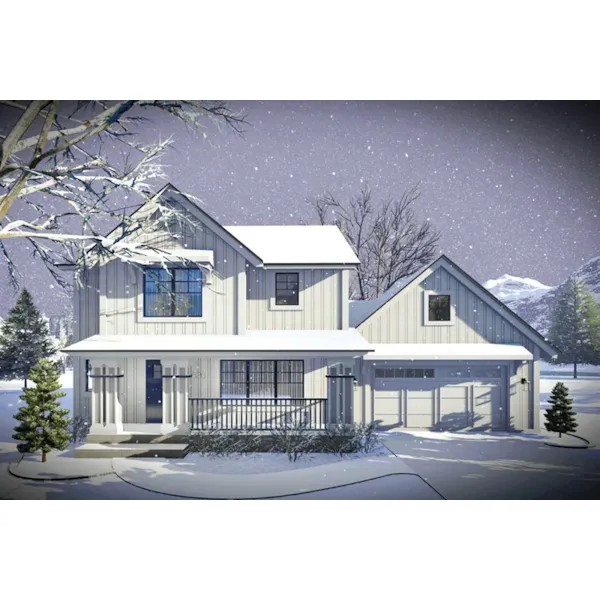 Craftsman House Plan Front of Home - Grayson Heights Modern Farmhouse 051D-0946 - Search House Plans and More