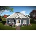 Front of Home - Persimmon Craftsman Cottage 051D-0953 - Shop House Plans and More