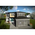 Contemporary House Plan Front of Home - Piers Prairie Style Home 051D-0958 - Shop House Plans and More