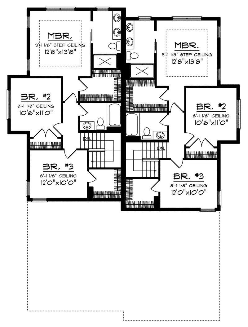 Arts & Crafts House Plan Second Floor - 051D-0967 - Shop House Plans and More