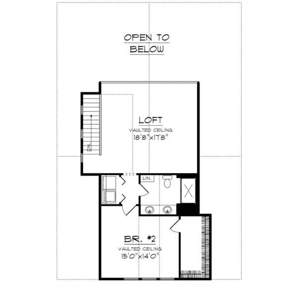 Craftsman House Plan Second Floor - Boxwood Way Craftsman Home 051D-0978 - Shop House Plans and More