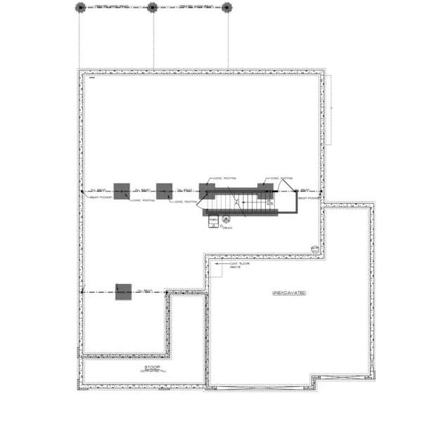 Country House Plan Lower Level Floor - Grassy Point Craftsman Home 051D-0981 - Search House Plans and More