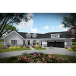 Ranch House Plan Front of Home - Abbey Vista Modern Farmhouse 051D-0982 - Shop House Plans and More