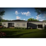 Sunbelt House Plan Rear Photo 01 - Bello Modern Home 051D-0984 - Shop House Plans and More