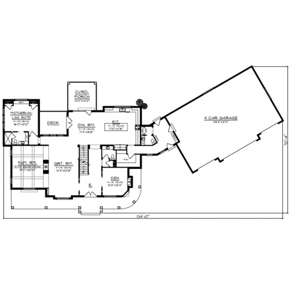 Beach & Coastal House Plan First Floor - Mulberry Lane Luxury Home 051D-0989 - Shop House Plans and More