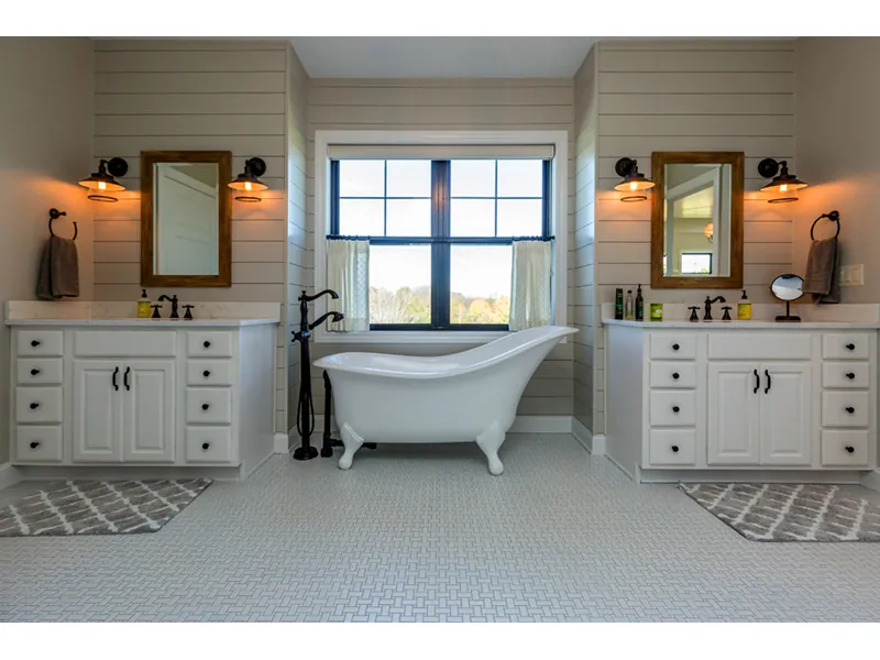 Farmhouse Plan Master Bathroom Photo 01 - Mulberry Lane Luxury Home 051D-0989 - Shop House Plans and More