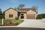 Southwestern House Plan Front of House 051D-0992