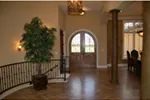 Luxury House Plan Foyer Photo - Palamino Mediterranean Home 051D-0994 - Shop House Plans and More