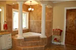 Luxury House Plan Master Bathroom Photo 02 - Palamino Mediterranean Home 051D-0994 - Shop House Plans and More