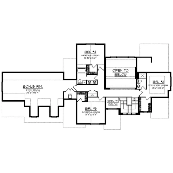 Luxury House Plan Second Floor - Martin Lane Luxury Home 051D-0998 - Shop House Plans and More