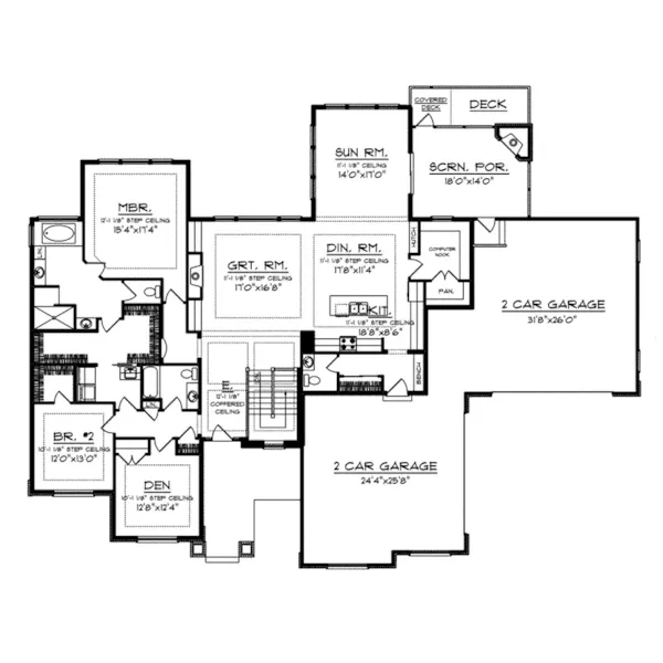 Luxury House Plan First Floor - Tandy Place Luxury Home 051D-1010 - Shop House Plans and More