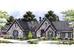 English Cottage House Plan Front Image - Schoenfield Luxury European Home 051S-0001 - Shop House Plans and More