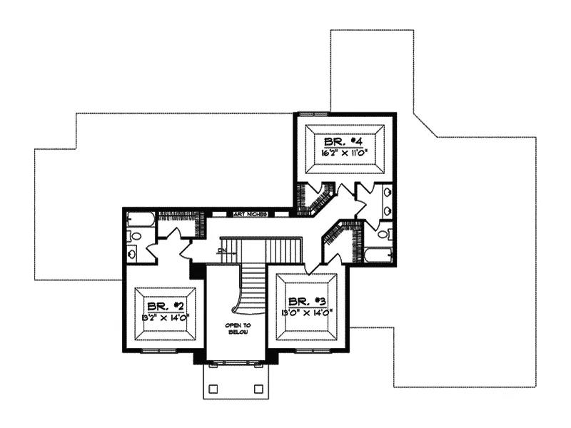European House Plan Second Floor - Tristan European Style Home 051S-0003 - Shop House Plans and More