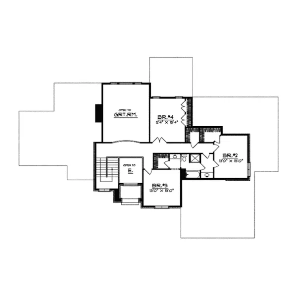 Arts & Crafts House Plan Second Floor - Nashua Place Luxury Home 051S-0005 - Shop House Plans and More