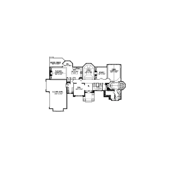 Luxury House Plan First Floor - Heltonville Luxury Home 051S-0016 - Search House Plans and More