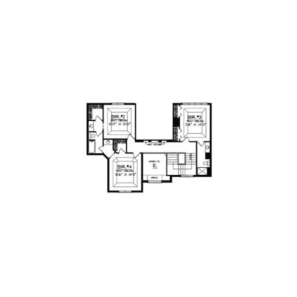 Country House Plan Second Floor - Glyn Cagny Luxury Home 051S-0018 - Search House Plans and More