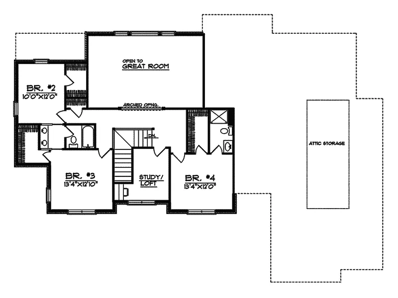 European House Plan Second Floor - Otterburn Luxury Home 051S-0034 - Shop House Plans and More