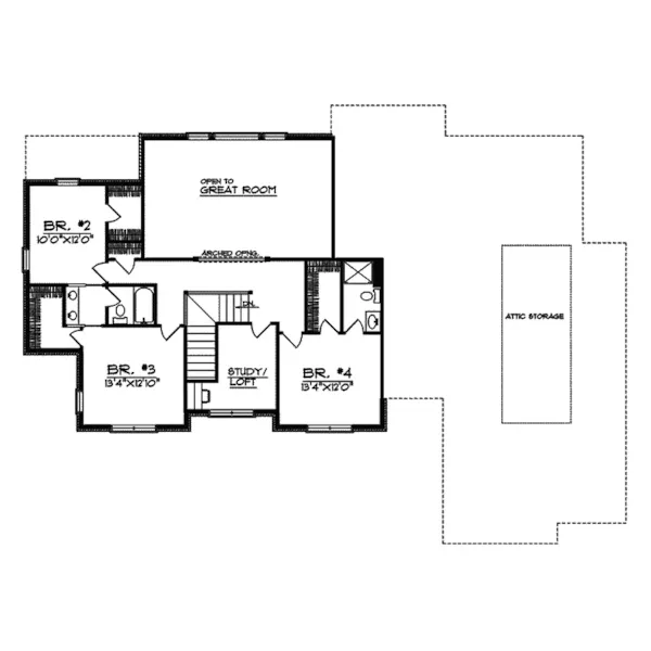 Luxury House Plan Second Floor - Otterburn Luxury Home 051S-0034 - Shop House Plans and More