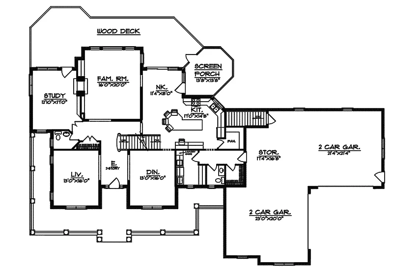 Southern House Plan First Floor - Wellsboro Luxury Country Home 051S-0035 - Shop House Plans and More