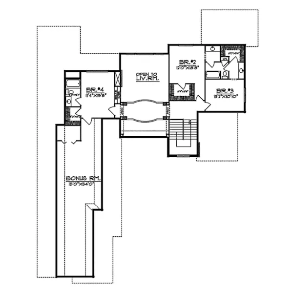 Traditional House Plan Second Floor - Olympia Field Luxury Home 051S-0038 - Shop House Plans and More