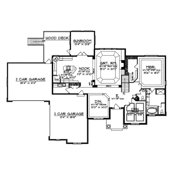 Luxury House Plan First Floor - Desmond Manor Luxury Home 051S-0043 - Search House Plans and More