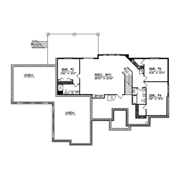 Luxury House Plan Lower Level Floor - Desmond Manor Luxury Home 051S-0043 - Search House Plans and More