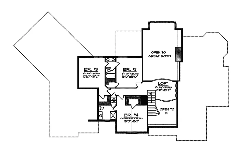 Luxury House Plan Second Floor - Honey Cypress Luxury Home 051S-0049 - Search House Plans and More