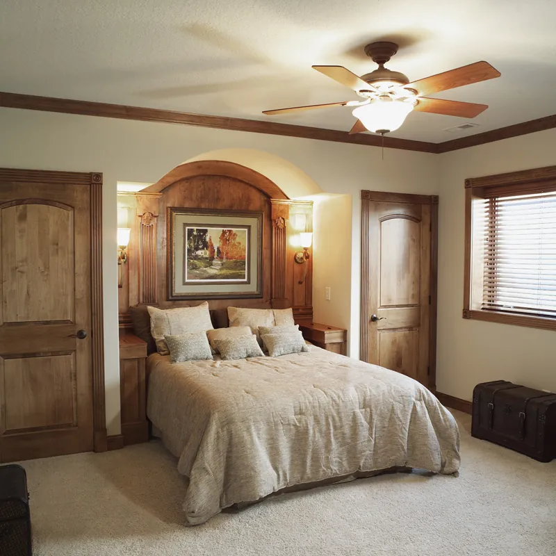 Southern House Plan Bedroom Photo 01 - Parklawn Luxury Home 051S-0053 - Shop House Plans and More