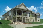 Southern House Plan Rear Photo 01 - Parklawn Luxury Home 051S-0053 - Shop House Plans and More