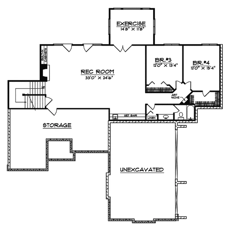 Country House Plan Second Floor - Goldwood Country French Home 051S-0057 - Search House Plans and More
