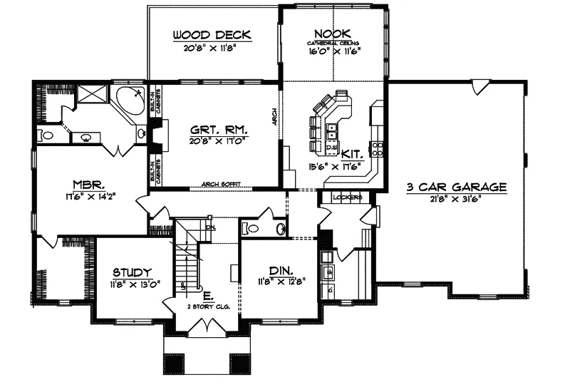 European House Plan First Floor - Astoria Luxury Home 051S-0059 - Search House Plans and More
