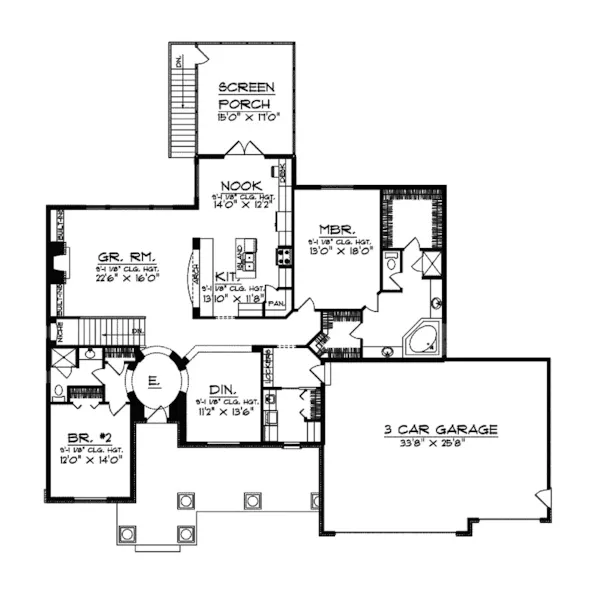 Arts & Crafts House Plan First Floor - Freiburg Luxury Home 051S-0069 - Search House Plans and More