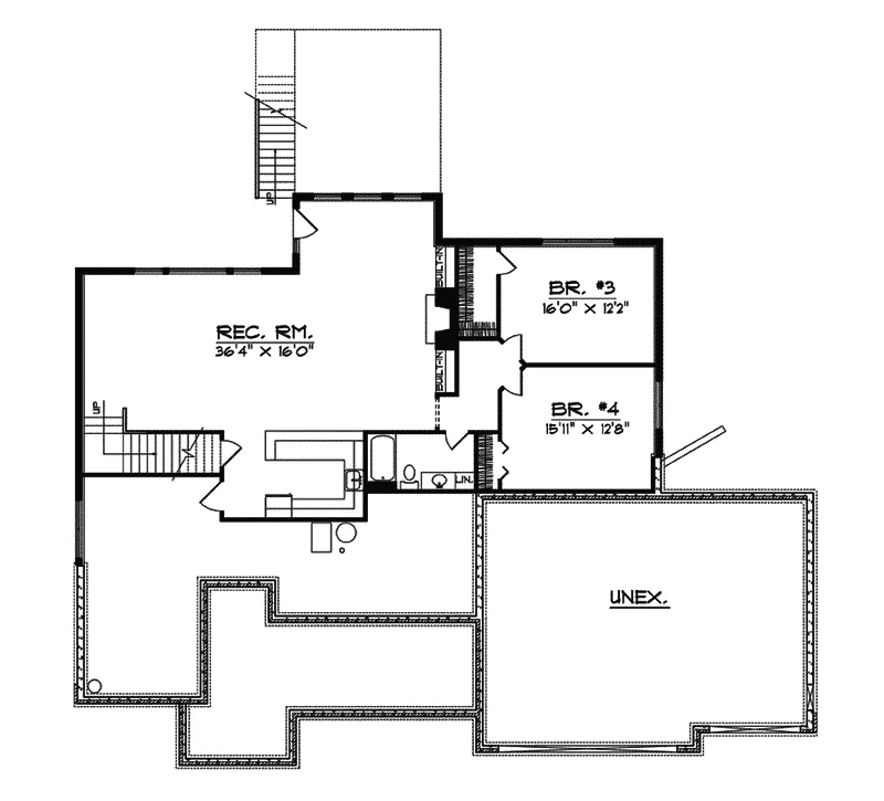 Country House Plan Lower Level Floor - Freiburg Luxury Home 051S-0069 - Search House Plans and More